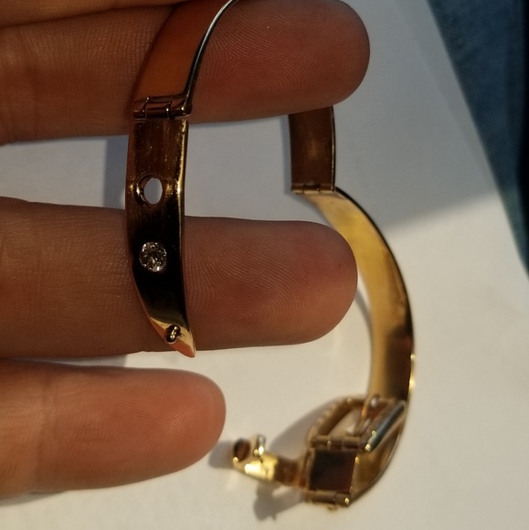 Vintage Gucci 18kt Gold & Diamonds Bracelet - Picture 4 of 8
